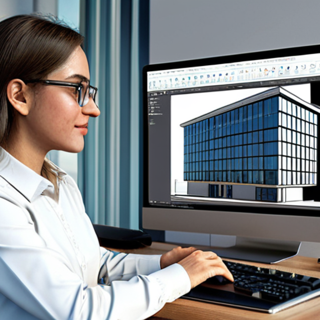 토목공학 분야에서의 IT 기술 활용 - BIM Modeling in Action**

"A civil engineer wearing a professional, modest outfit, working on a BIM ...