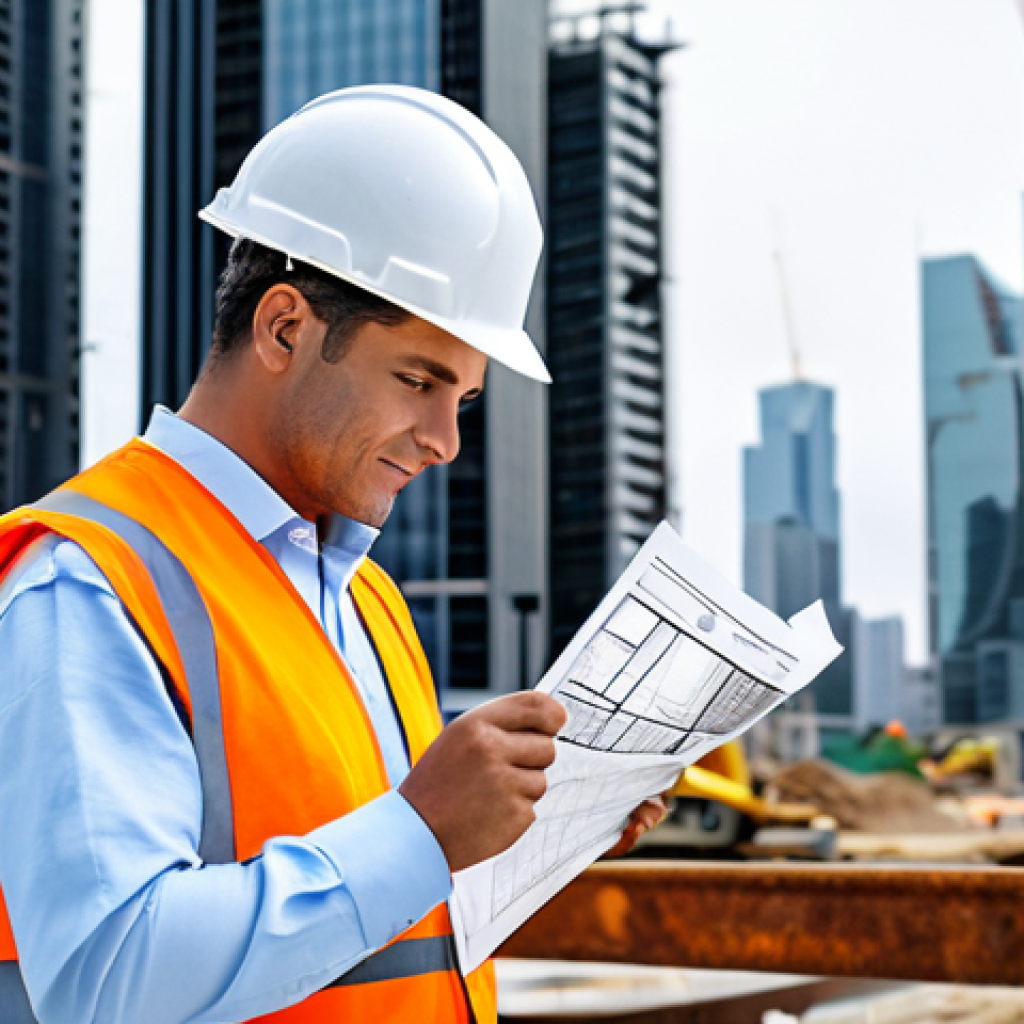 토목기사 자격증 취득의 장점 - Career Opportunities**

"A professional civil engineer, fully clothed in appropriate work attire (ha...