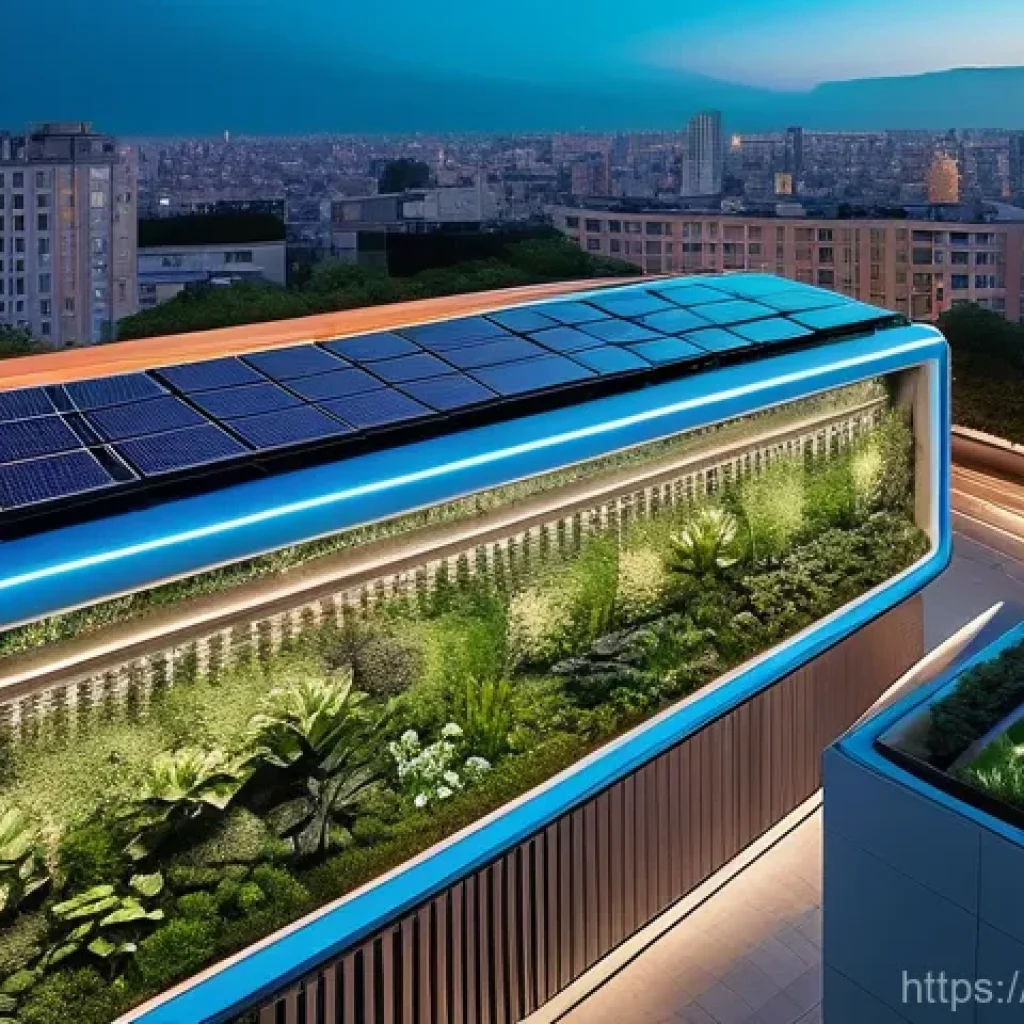 토목공학의 주요 해외 프로젝트 사례 - **Smart City and Green Architecture:**
    "An aerial shot of a vibrant, futuristic smart city skyli...