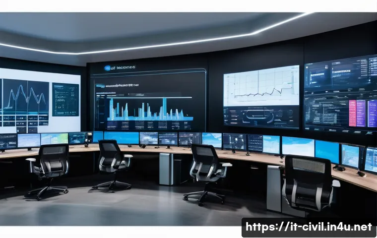 토목공학과 디지털 트윈 기술 - A detailed, realistic digital twin control room inside a modern Italian infrastructure monitoring ce...
