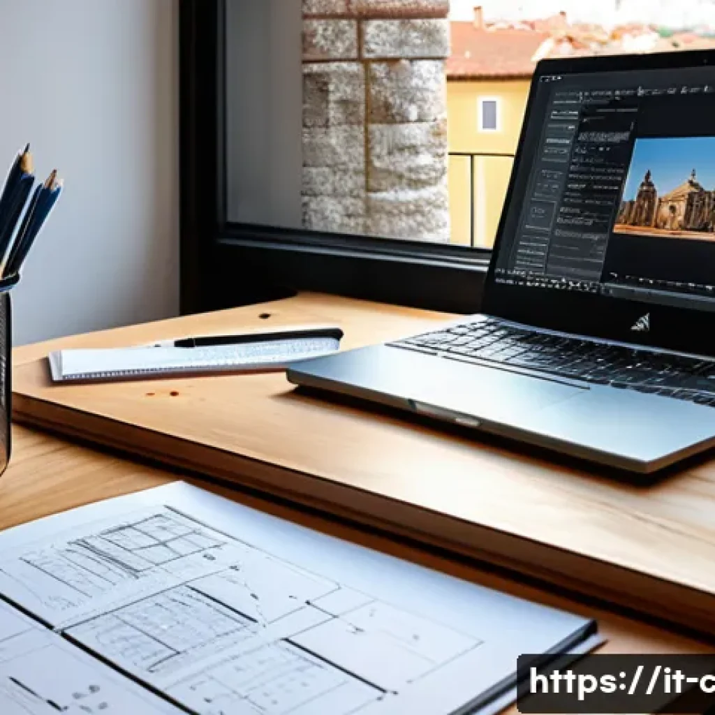 토목기사 자격증 준비를 위한 도구 - A modern study workspace of an Italian civil engineering student preparing for certification, featur...