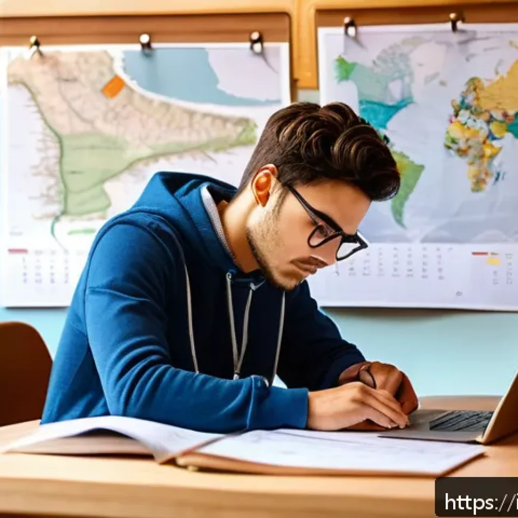 토목기사 자격증 시험 일정 - A focused Italian civil engineering student studying at a wooden desk in a cozy, sunlit room decorat...