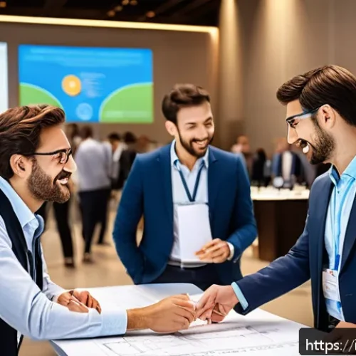 Home 17 토목공학자들의 네트워크 형성 방법 - A professional civil engineering conference scene in Italy, featuring diverse engineers in business ...